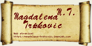 Magdalena Trpković vizit kartica